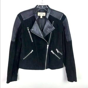 Suede Moto Jacket